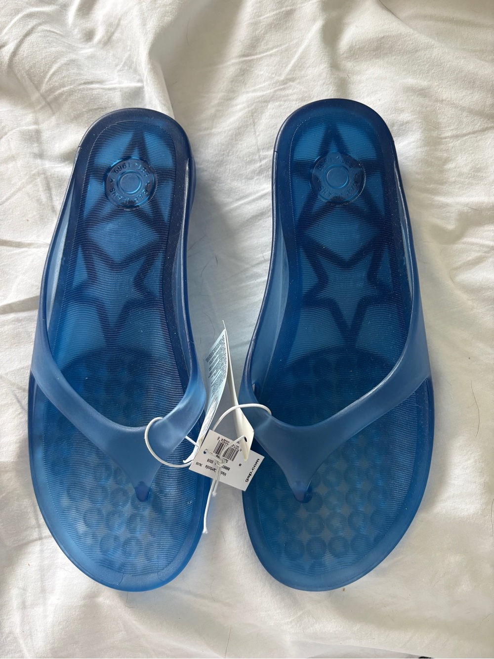GAP Blue Jelly Flip-Flop Sandals